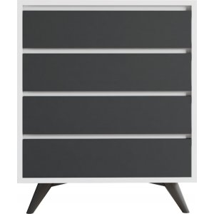 Commode Suvera - Blanc/anthracite