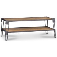 Marysville rektangulärt soffbord 120 cm - Vintage / Svart metall Marysville rektangulärt soffbord 120 cm - Vintage / Svart metall