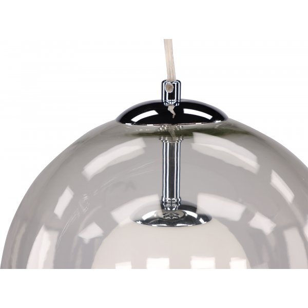 Roche taklampa - Transparent/krom/vit Roche taklampa - Transparent/krom/vit