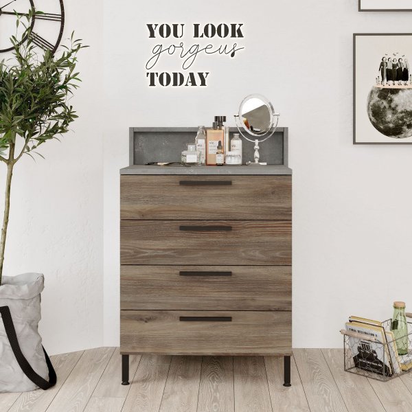 Home byrå - Brun/grå Home byrå - Brun/grå