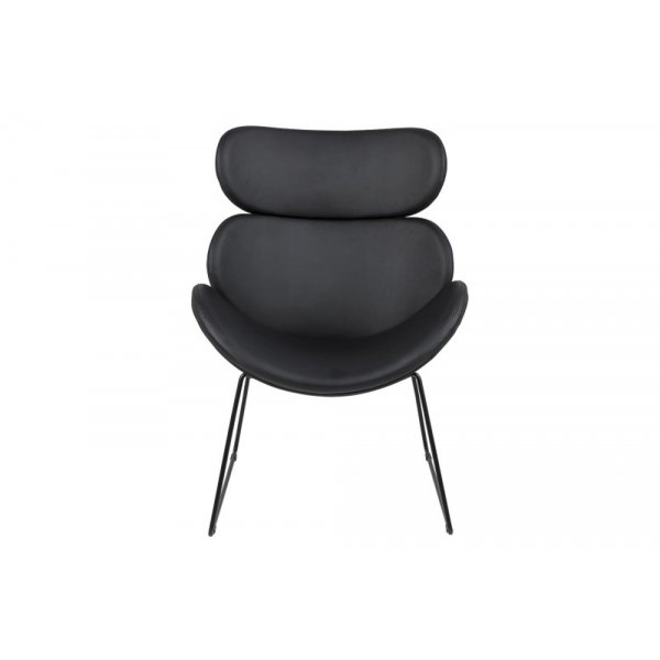 Casar fåtölj i svart PU Casar fåtölj i svart PU