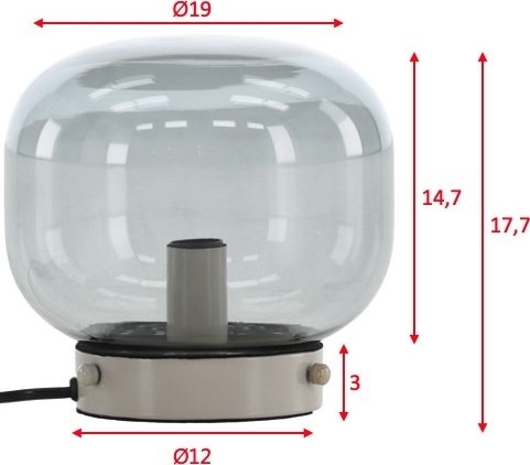 Lampe à poser Bollonelie - Noir Lampe à poser Bollonelie - Noir