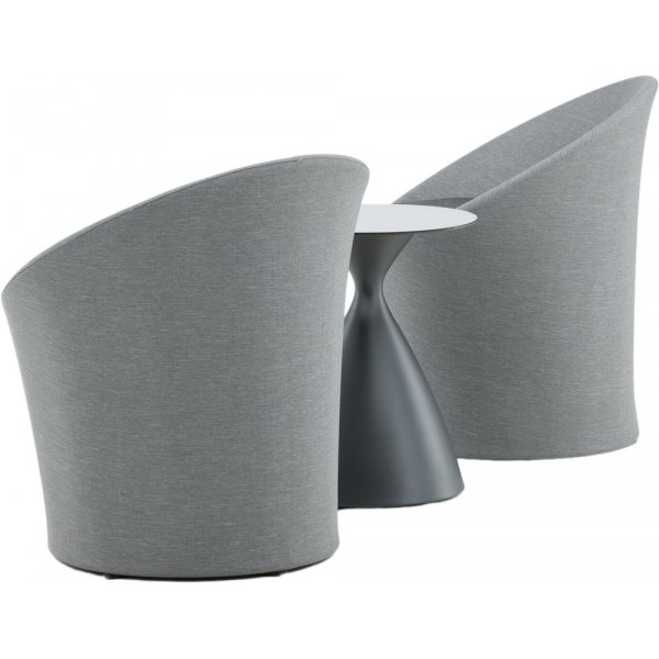 Groupe lounge Spoga - Noir/Gris Groupe lounge Spoga - Noir/Gris