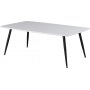 Klockarns soffbord 120 x 70 cm - Vit/svart