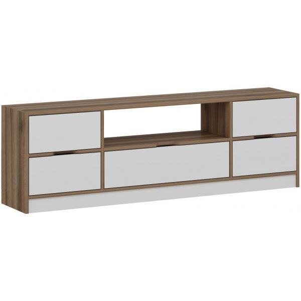 Elina TV-meubel - Wit/bruin