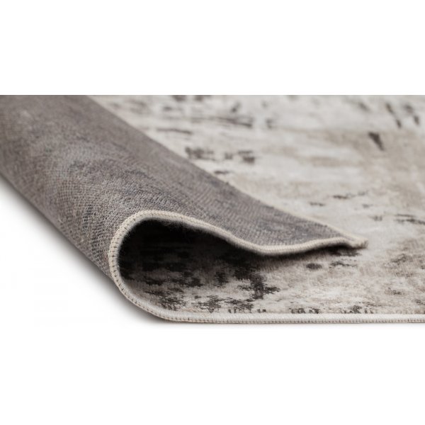 Viscose vloerkleed Casablanca Vintage - Zilver