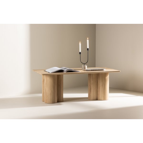 Soffbord 120 x 60 cm whitewash - Olivia