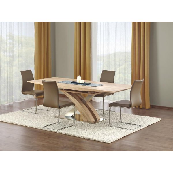 Bonita uitschuifbare eettafel in licht eiken 160-220 cm Bonita uitschuifbare eettafel in licht eiken 160-220 cm