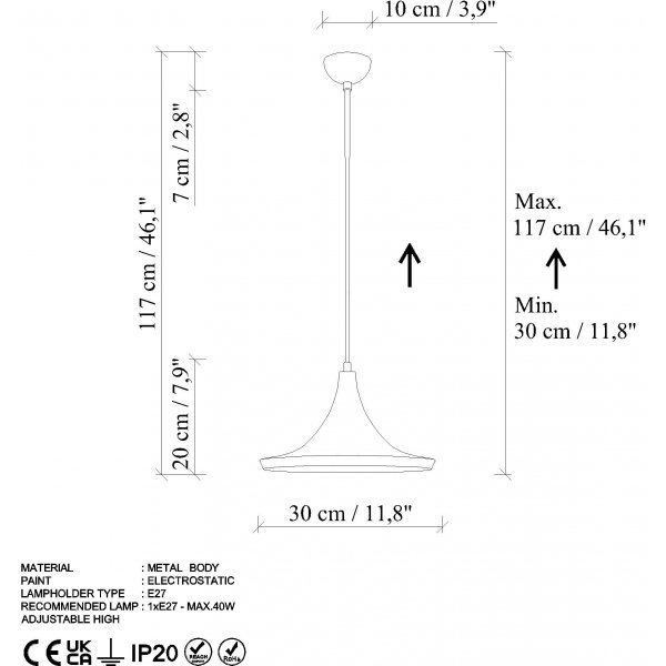Plafonnier vide 3531 - Vintage Plafonnier vide 3531 - Vintage
