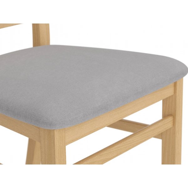 Chaise de salle  manger Allan - Gris/chne