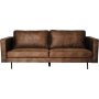 Balbus 3-sits soffa - Mrkbrun
