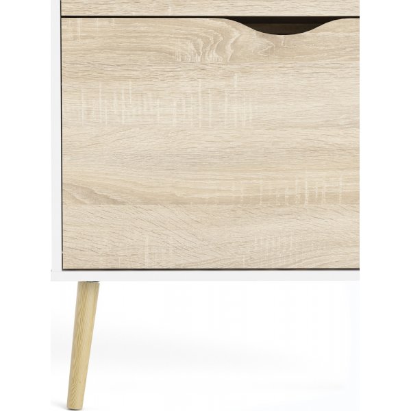 Meuble à chaussures Oslo - Blanc/chêne Meuble à chaussures Oslo - Blanc/chêne