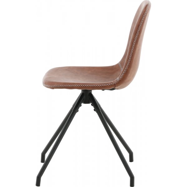 Bridge snurrbar matstol - Brun PU Bridge snurrbar matstol - Brun PU