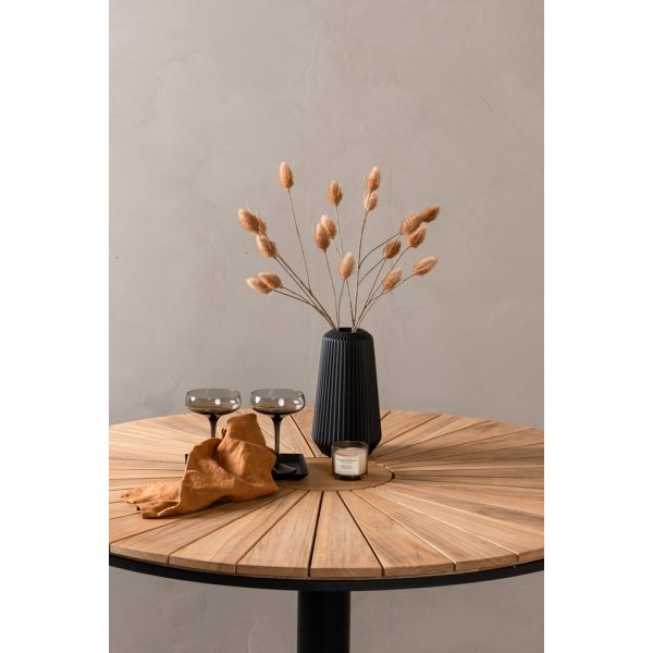 Croft matbord 120 cm - Svart/Natur