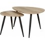 Smokey satsbord 90x60 | 60x40 cm - Gr/svart