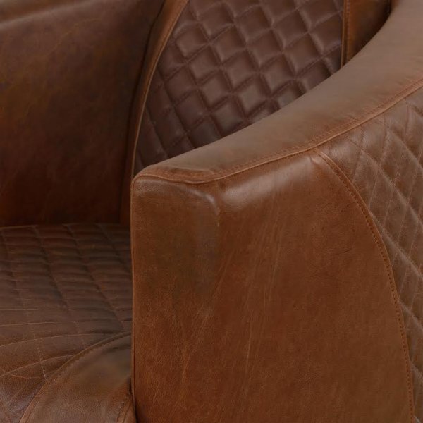 Heritage clubfåtölj i Anilinläder (squares) Heritage clubfåtölj i Anilinläder (squares)