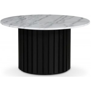 Table basse Sumo en marbre 85 - Teint noir / Marbre clair