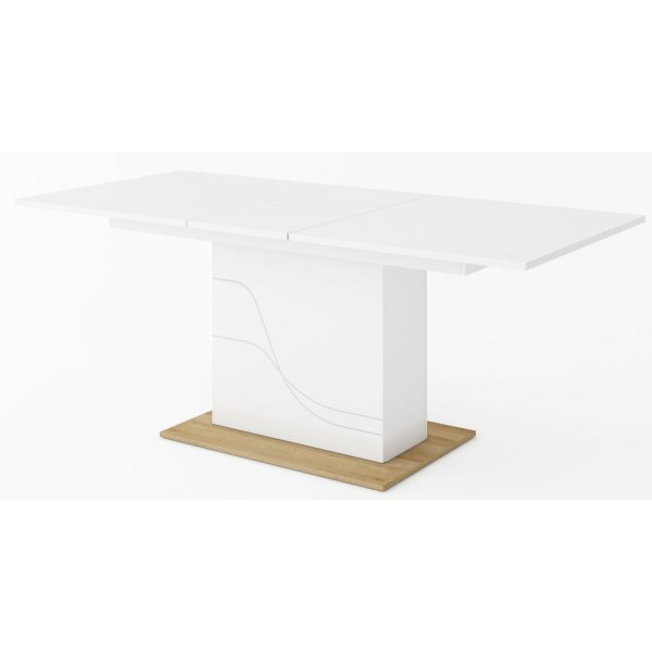 Dayna matbord 160-200 cm - Vit/riviera ek Dayna matbord 160-200 cm - Vit/riviera ek