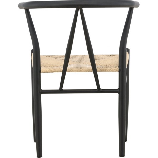 Chaise de salle à manger Alfons - Beige/noir Chaise de salle à manger Alfons - Beige/noir