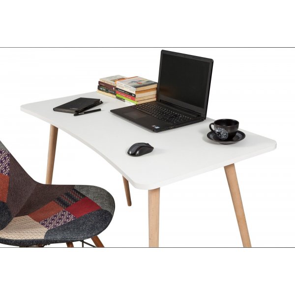 Bureau Fabio 120x60 cm - Blanc Bureau Fabio 120x60 cm - Blanc