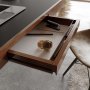 Vanta skrivbord 120 cm - Valnt/svart