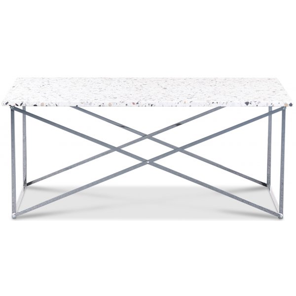 Terrazzo soffbord 110x60 cm - Cosmos Terrazzo & underrede Paladium krom