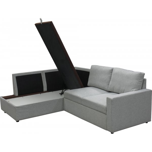 L soffa Bäddsoffa med förvaring 232 cm bred L soffa Bäddsoffa med förvaring 232 cm bred
