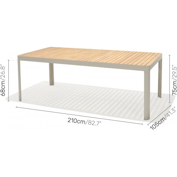 Portals matgrupp 19 - Vit/teak Portals matgrupp 19 - Vit/teak