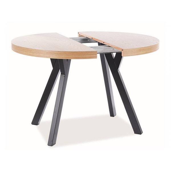 Table  manger Domingo 100-250 cm - Chne/noir