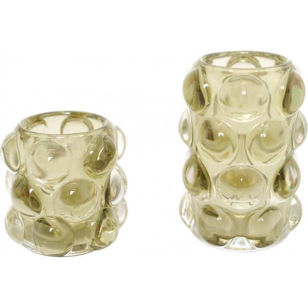 Lanterne bougie Piona grande - Vert