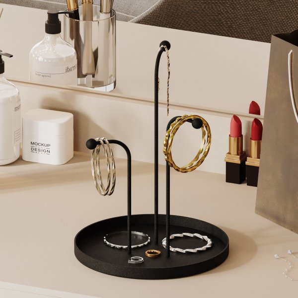 Assiette décorative Leros - Noir Assiette décorative Leros - Noir