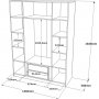 Home garderob 2 - Antracit/gr