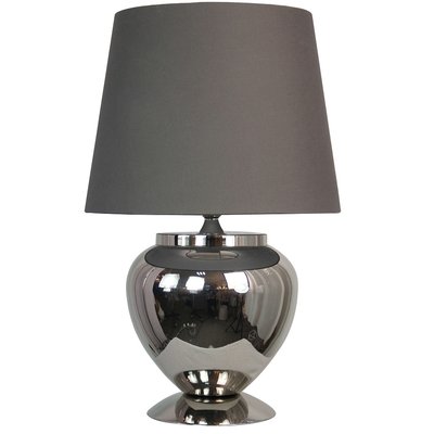 Korint bordslampa - Nickel/gr
