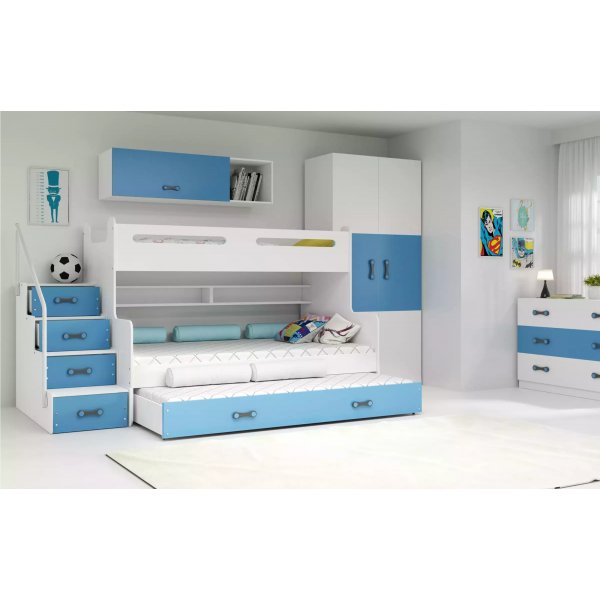 Max våningssäng med extrabädd 120 x 200 cm - Valfri färg Max våningssäng med extrabädd 120 x 200 cm - Valfri färg