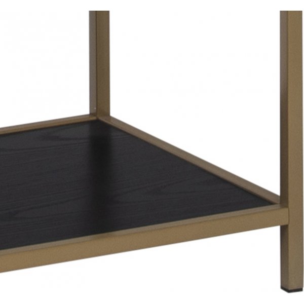 Bibliothque Seaford 77x185 cm - Noir/or