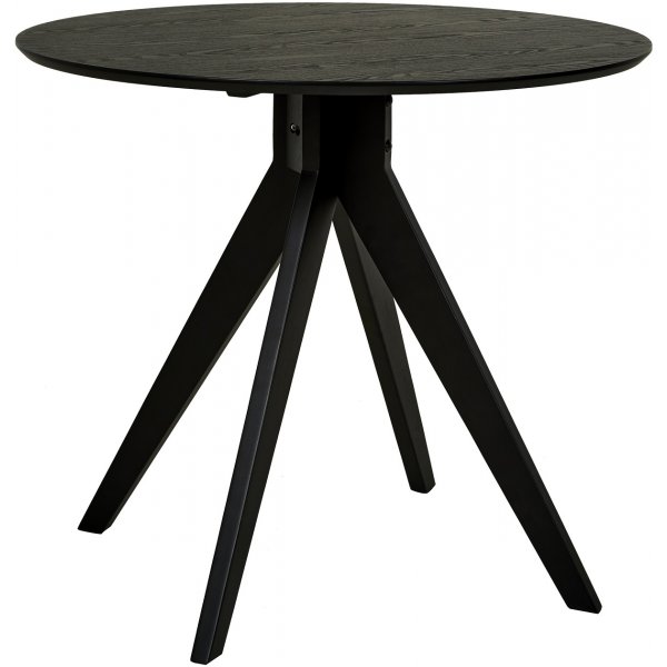 Heby matbord 90 cm - Svartbetsad ask