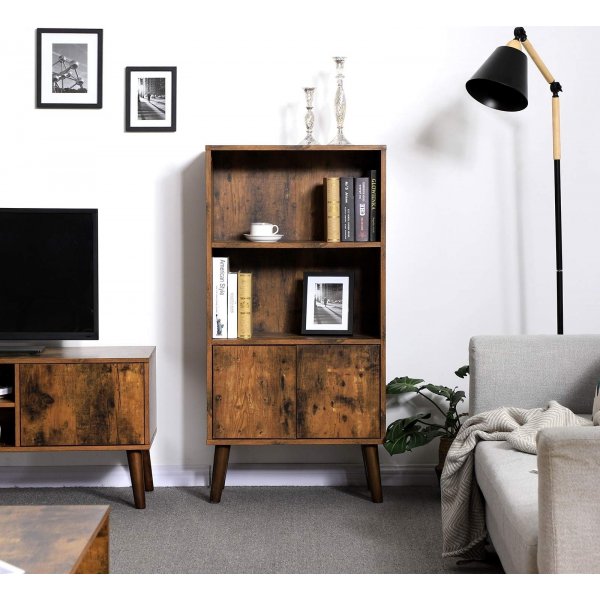 Iggy bokhylla - Brun/svart Iggy bokhylla - Brun/svart