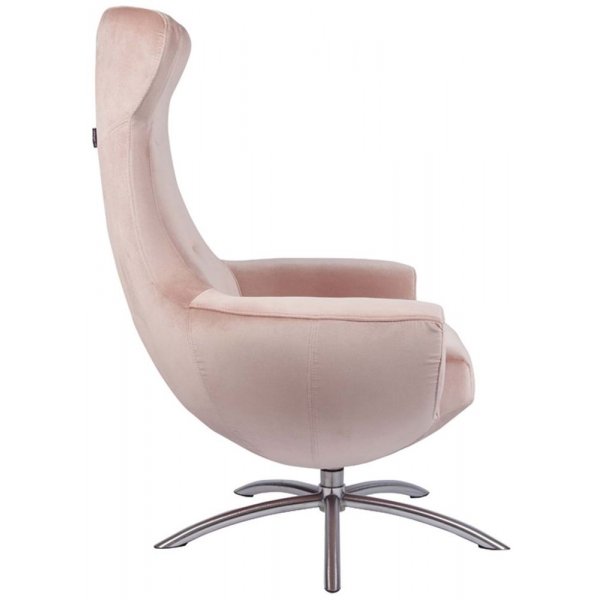 Hjellegjerde Baloo fåtölj - Rosa/borstat stål Hjellegjerde Baloo fåtölj - Rosa/borstat stål