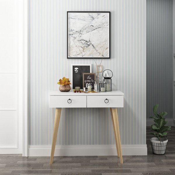 Arden avlastningsbord 72/100 x 35 cm - Vit Arden avlastningsbord 72/100 x 35 cm - Vit