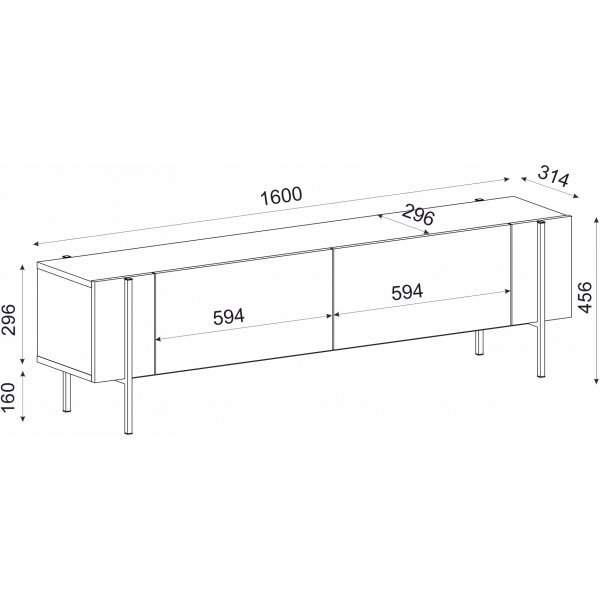 Herman TV-bänk - Vit Herman TV-bänk - Vit