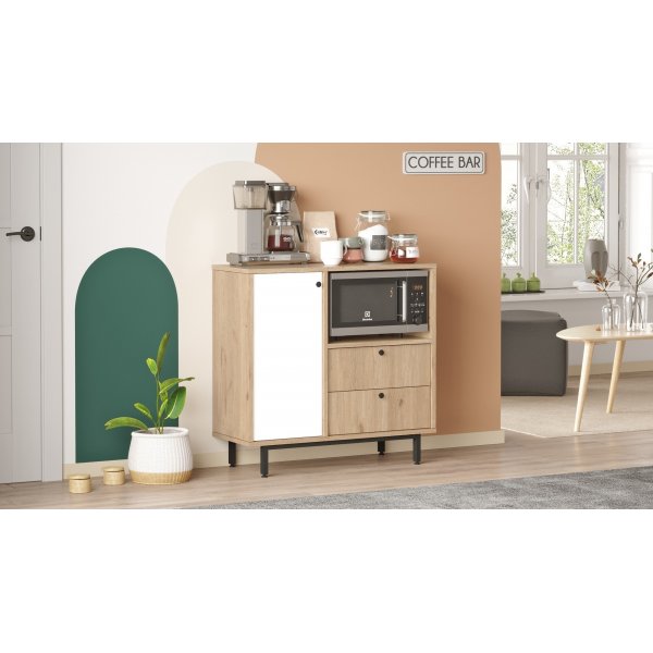 Armoire de cuisine Royce 1 - Chêne/blanc Armoire de cuisine Royce 1 - Chêne/blanc