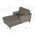 Fauteuil divan Howard Watford Deluxe - Velours ctel marron clair