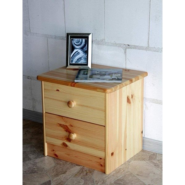 Mario nachtkastje - Gelakt grenen