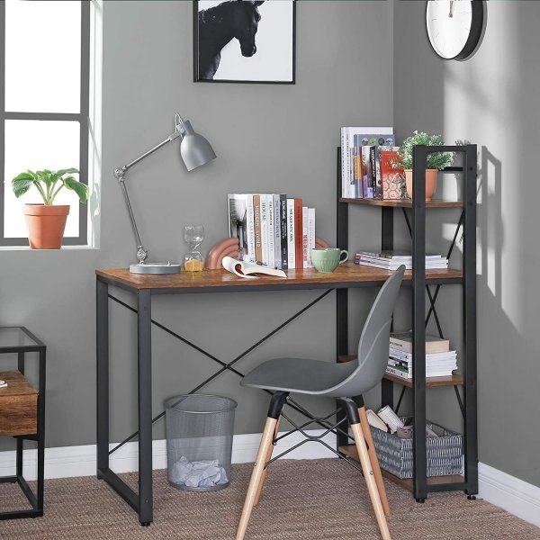 Bureau Samson 120 x 56 cm - Marron/noir