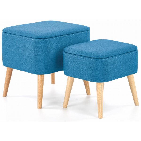 Gerard pallar med frvaring set om 2 - Bl