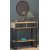 Valery avlastningsbord med spegel 90 x 35,3 cm - Antracit/mörkbrun