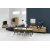 Mallow matbord 220 cm - Ek/svart