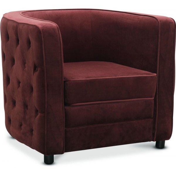 Fastland chesterfield ftlj - Vinrd (Sammet)