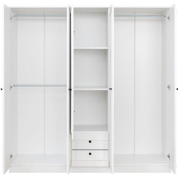 Lia garderob 175 x 52 x 210 cm - Vit Lia garderob 175 x 52 x 210 cm - Vit