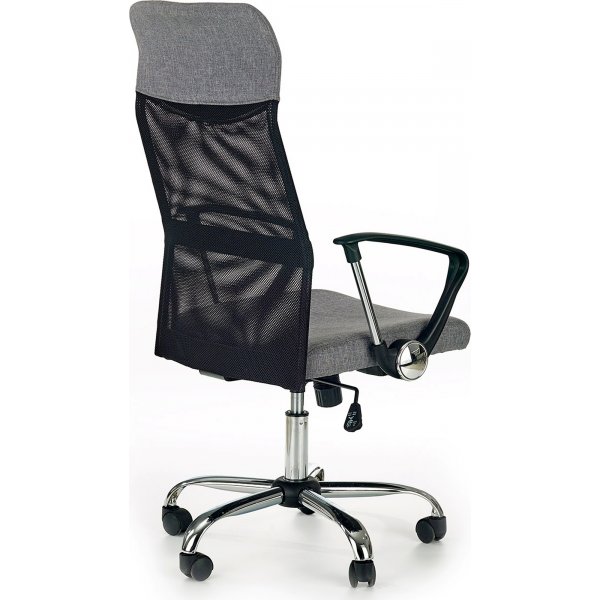 Chaise de bureau Colette - Noir/gris/Chrome